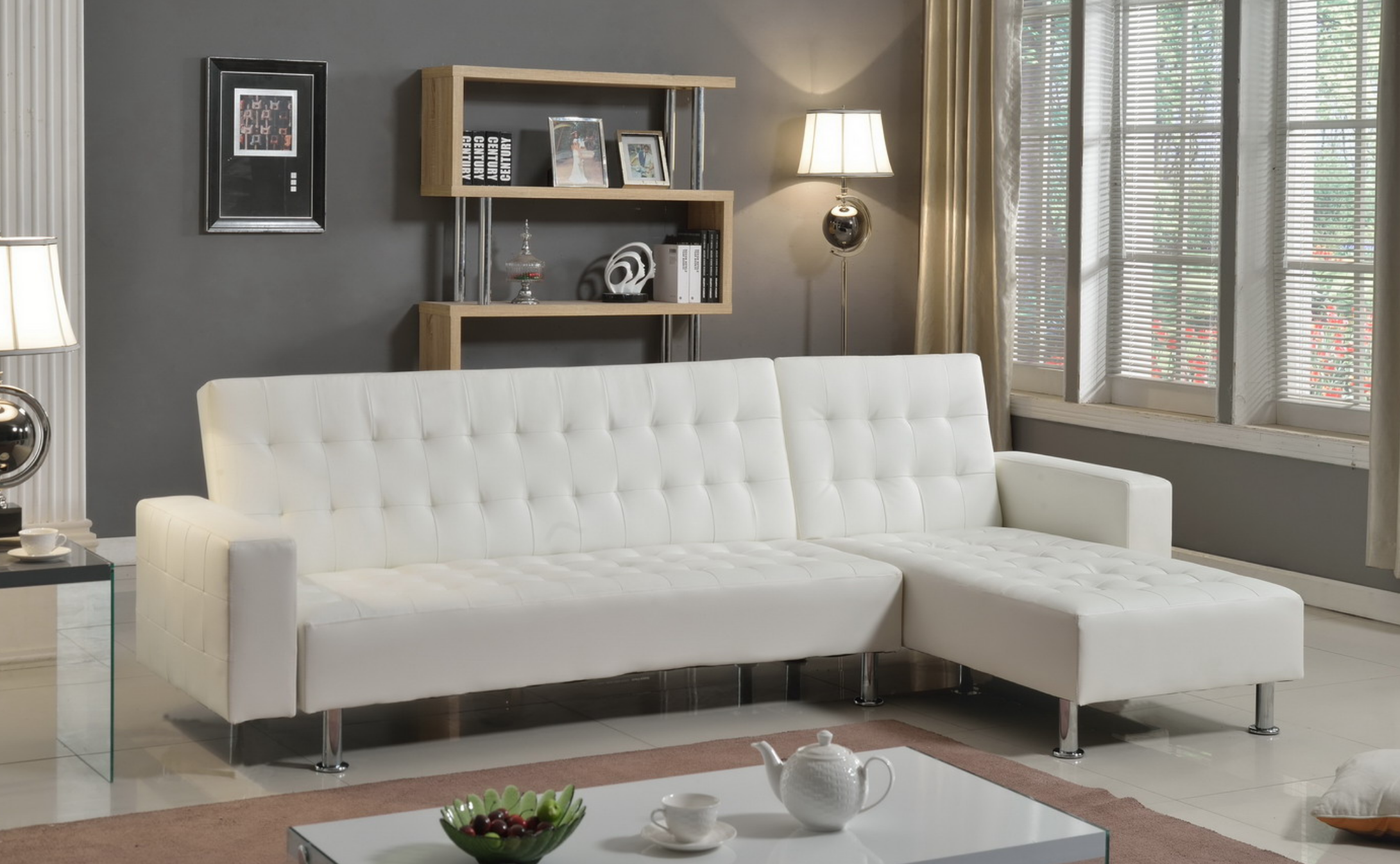 Khalil White Sectional Image