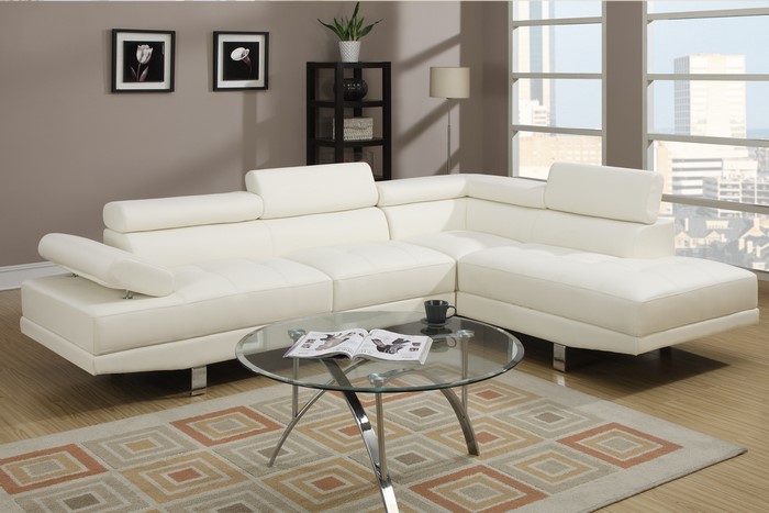 F7320 2pc Sectional White Image