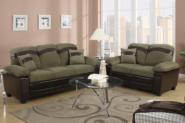F7574 2pc Sofa Set (Sage) Image