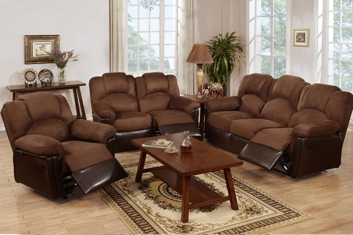 F6681 Motion Sofa Set (Chocolate) Image