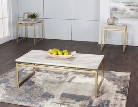 White Faux Marble Image