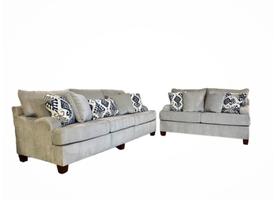 *1069 Silver Sofa Love Image