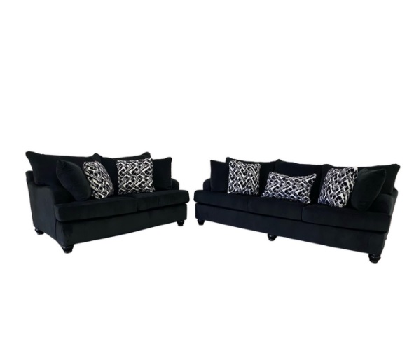 *1069 Black Sofa Love Image