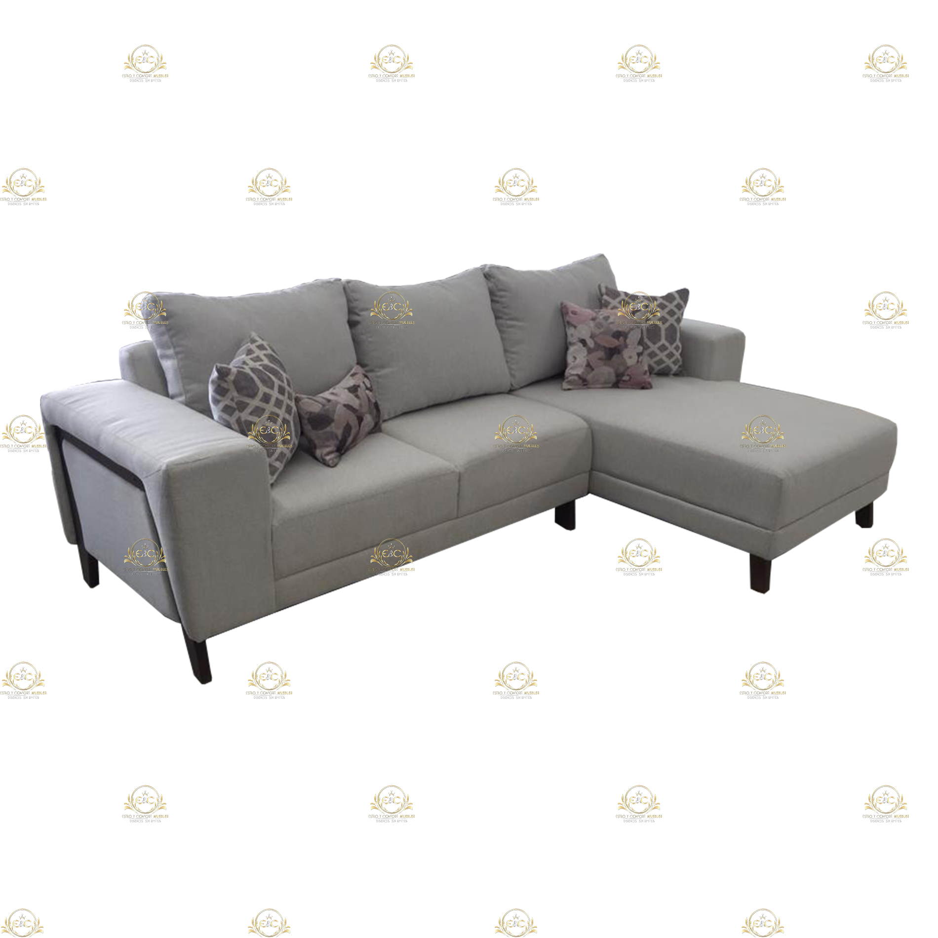 * Sectional Leonore Zinc Image
