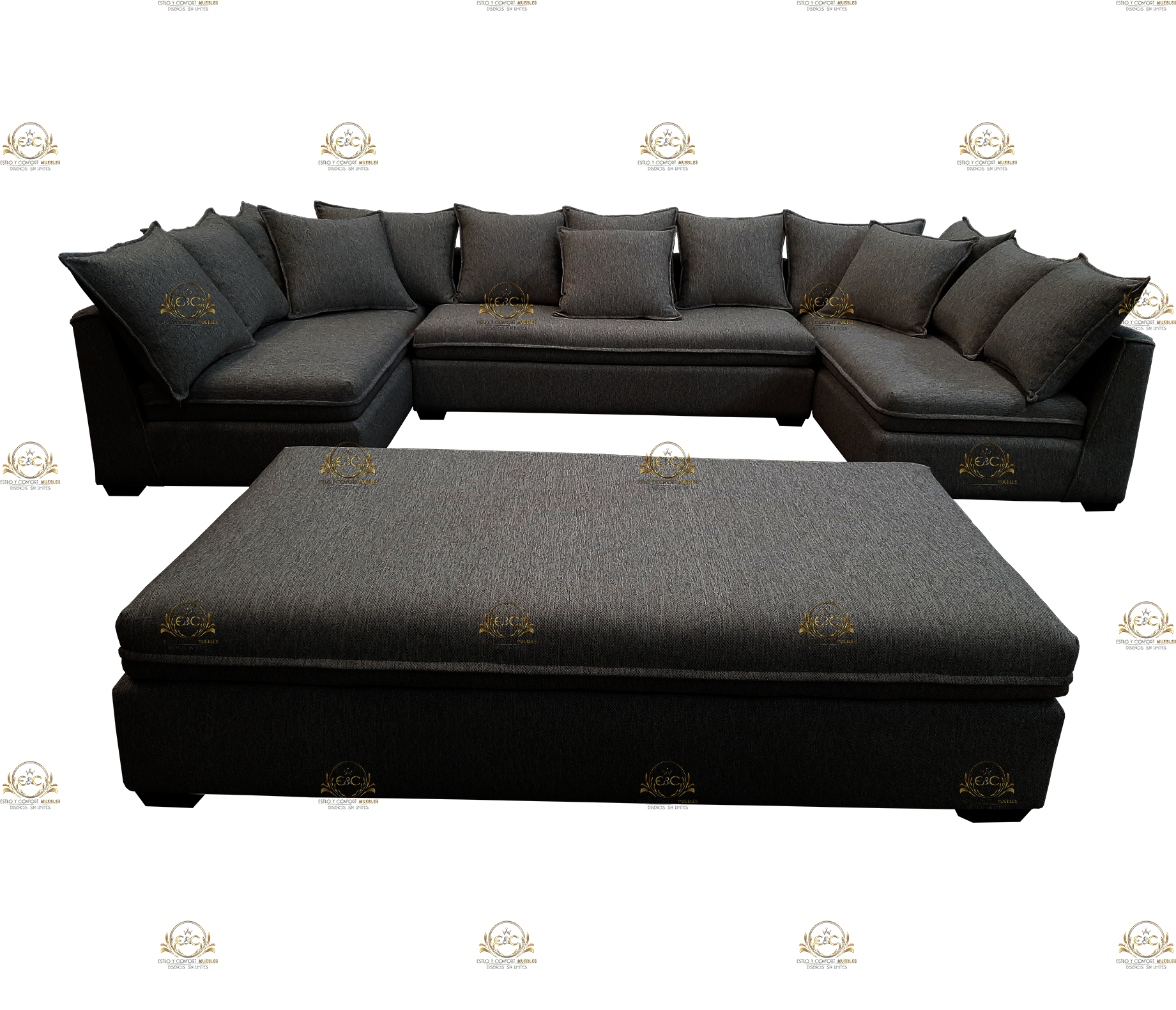 *KENDRA BLACK SECTIONAL Image