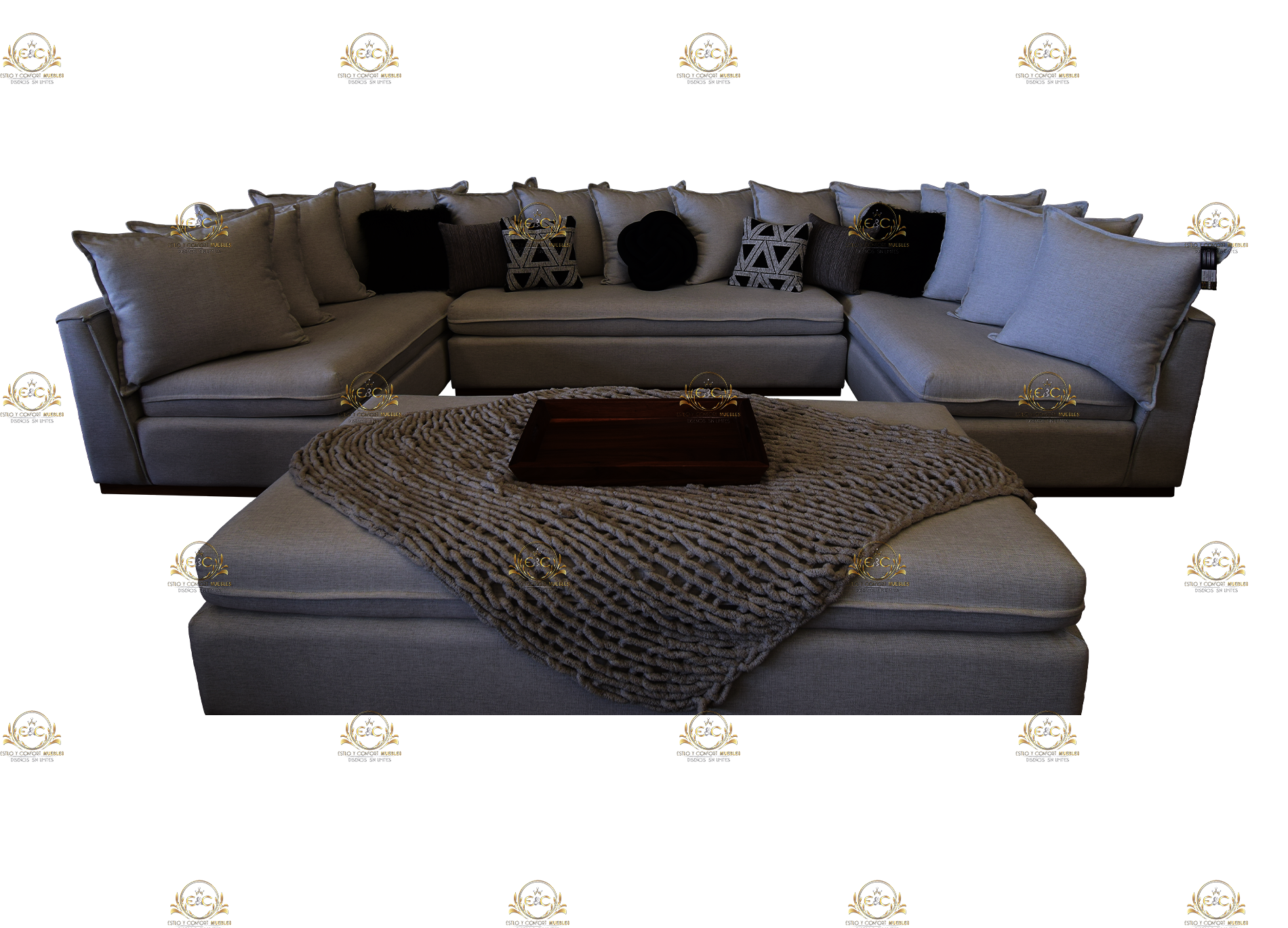* KENDRA CHARCOAL SECTIONAL Image