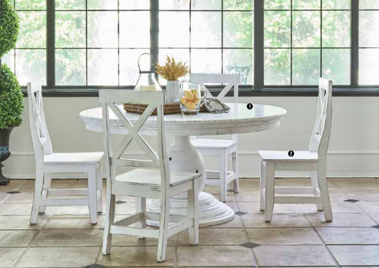 Britton Dining // Bleached White