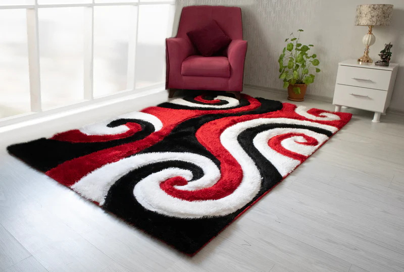 + 3D Shaggy RED / Rug Image