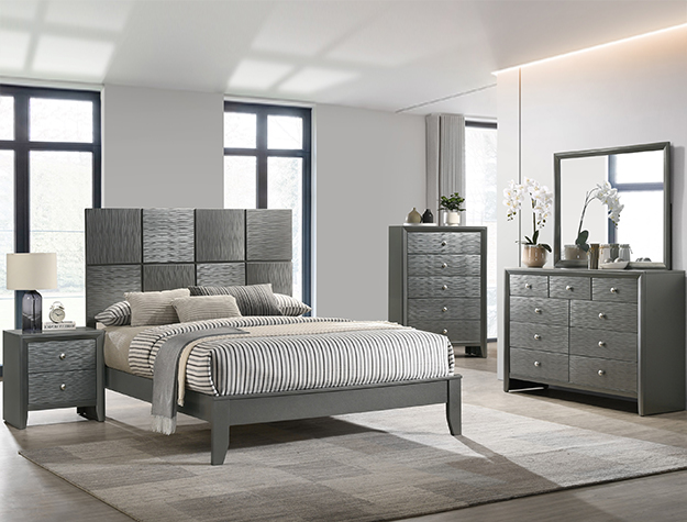 + B4715 // DENKER GUNMETAL BEDROOM