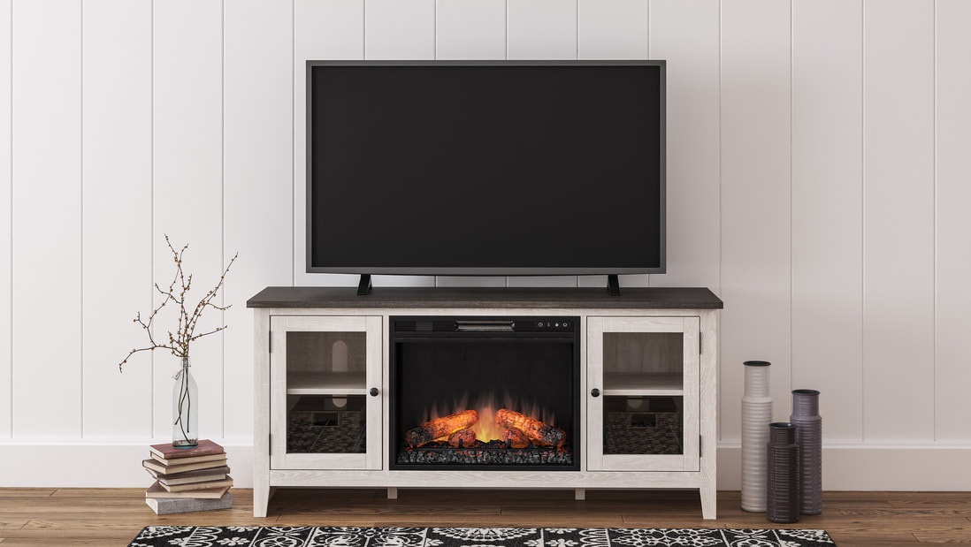 * W287-68 // TV Stand W/Fireplace 60L