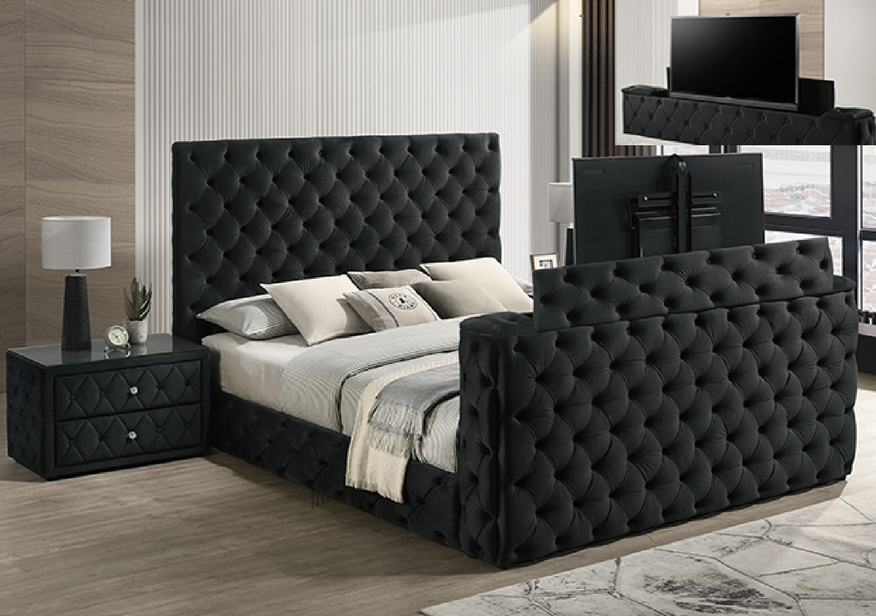 + 5213BK JOSEPHINE // BED W/ TV LIFT