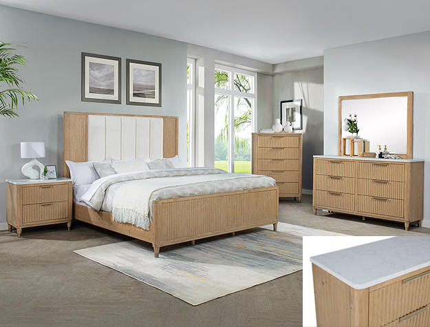 + B1450 // KARA BEDROOM CERUSED