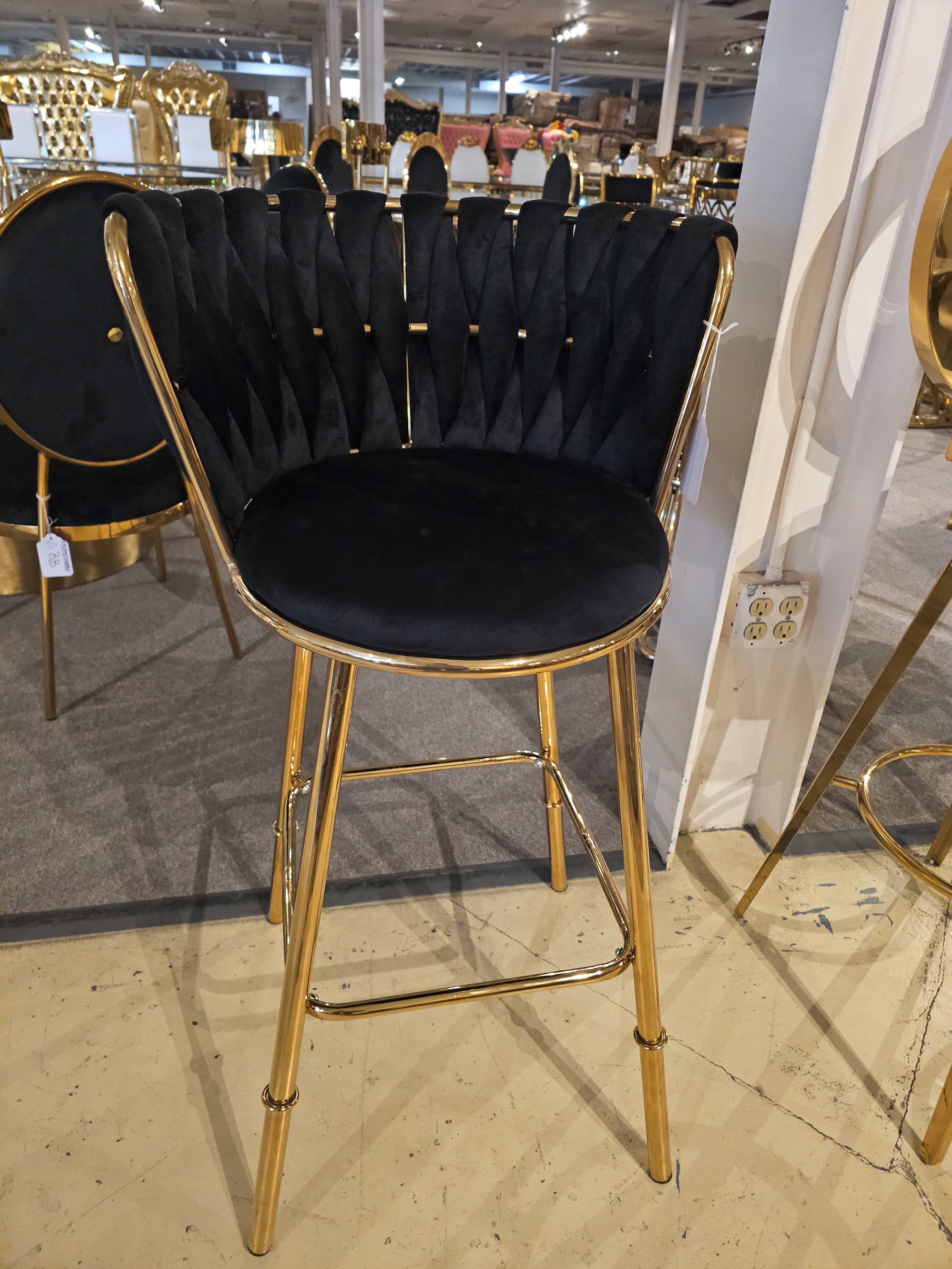 + 05CT-01GVB Black / Gold barstool Image