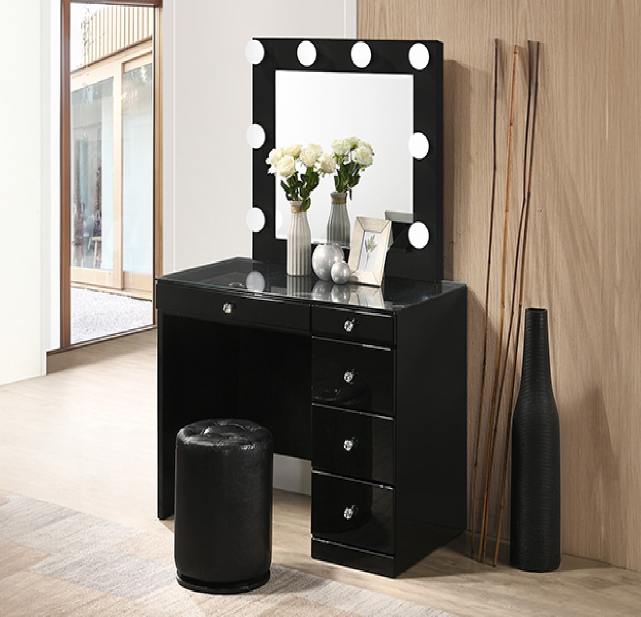 + B4851BK // MORGAN/LUXO VANITY BLACK