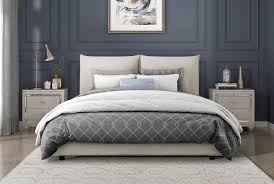 * 1930 // Linna Beige Queen Platform Bed Image