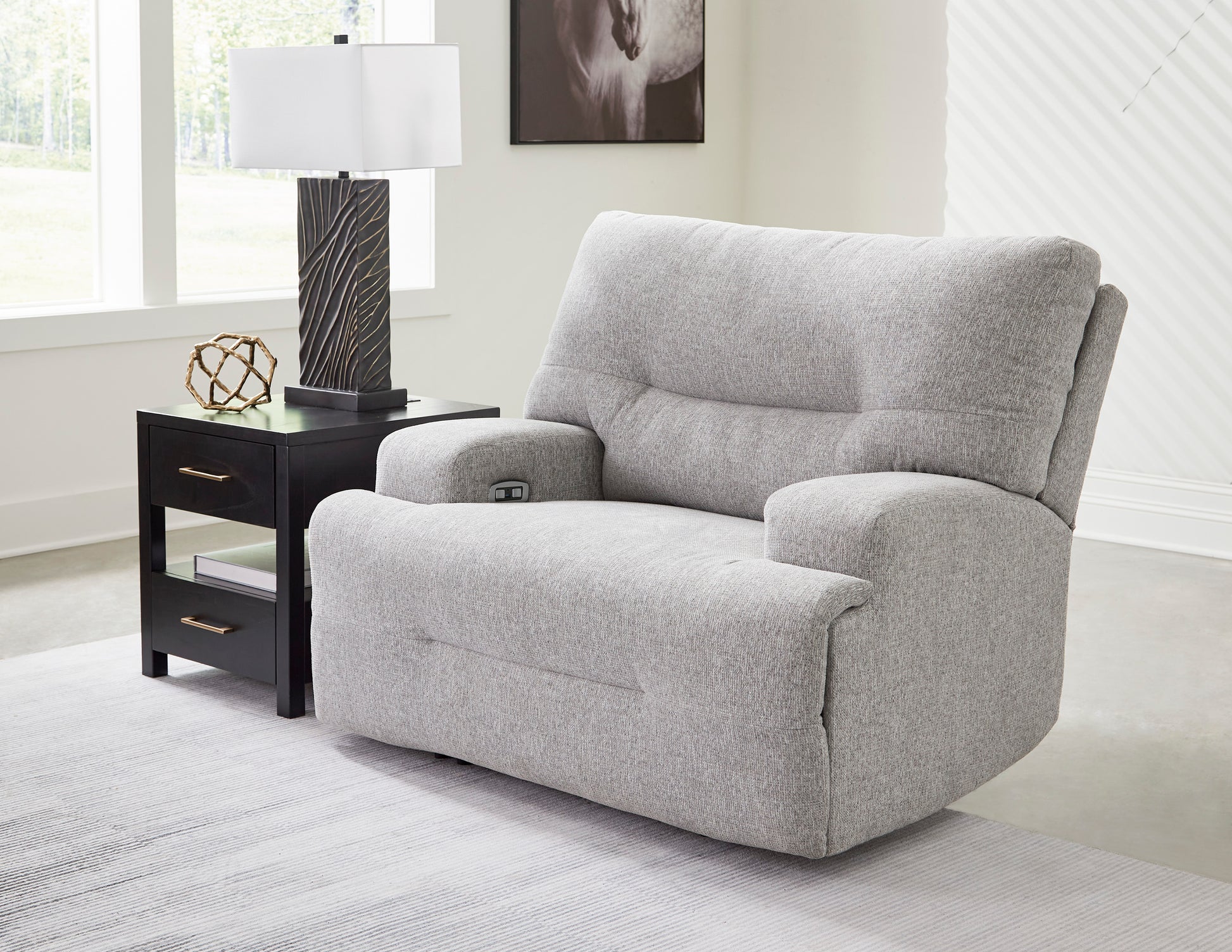 * AS93605 // Acklen Place Wide Seat Pewter Image