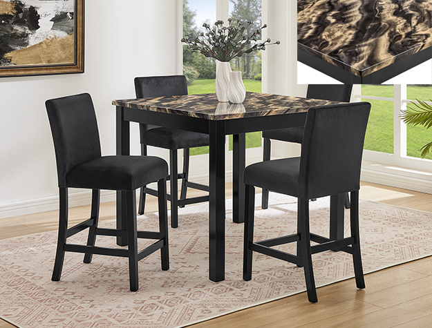 * 1715SET-GBK // LENNON 5-PK CT SET-FAUX MARBLE GDBK
