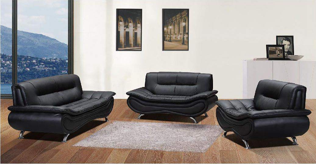 F047 BLACK BONDED LEATHER Image