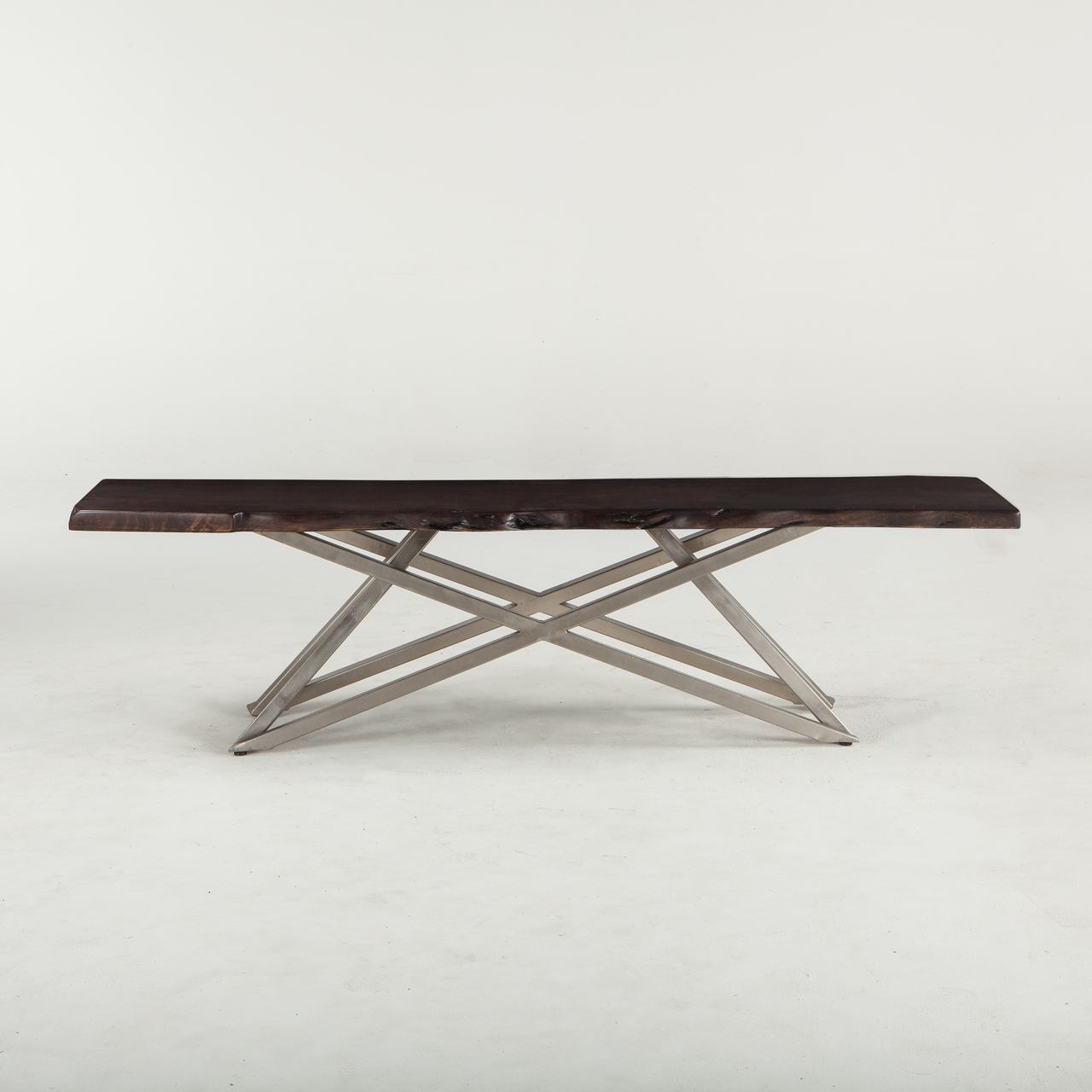FES-BN68DWAN BENCH 68IN DARK WALNUT, ANTIQUE NICKEL Image