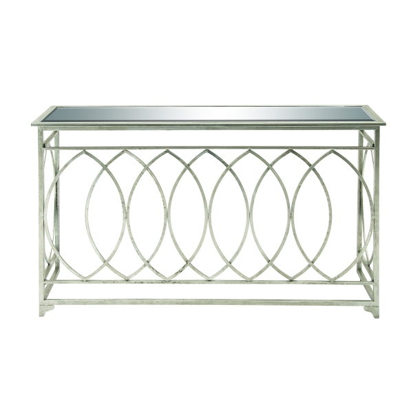 67077 MTL MIR CONSOLE TABLE
