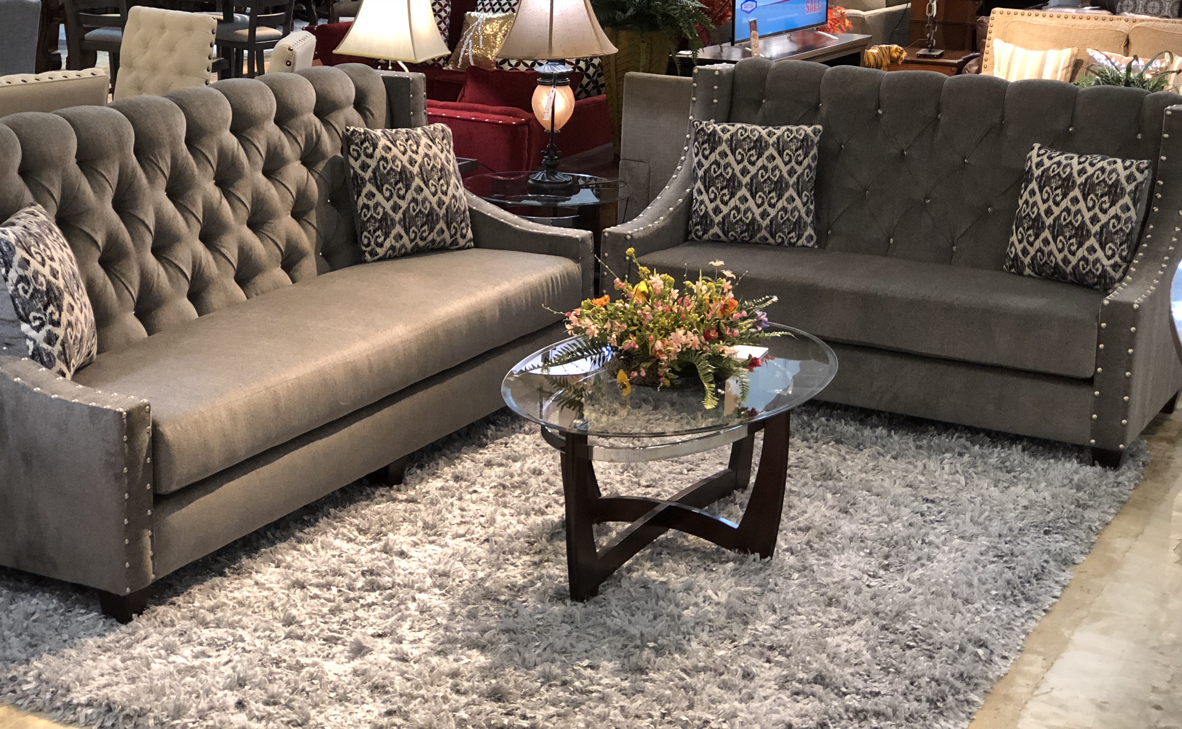 AZ-1850-02 GRAY LIVING ROOM SET Image
