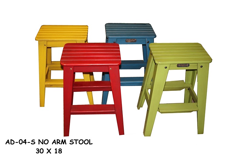 AD-04-R NO ARM STOOL RED