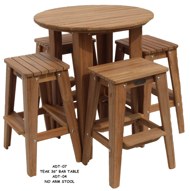 ADT-04 TEAK NO ARM STOOL Image