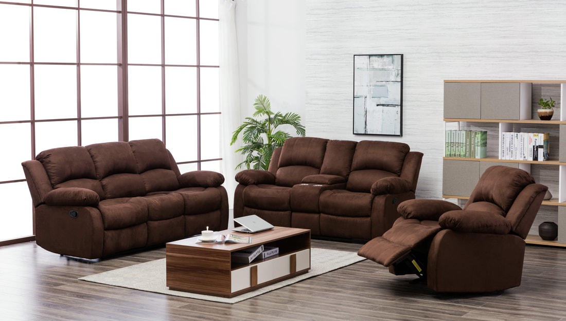 3pc Motion Living Room Set Sara Collection