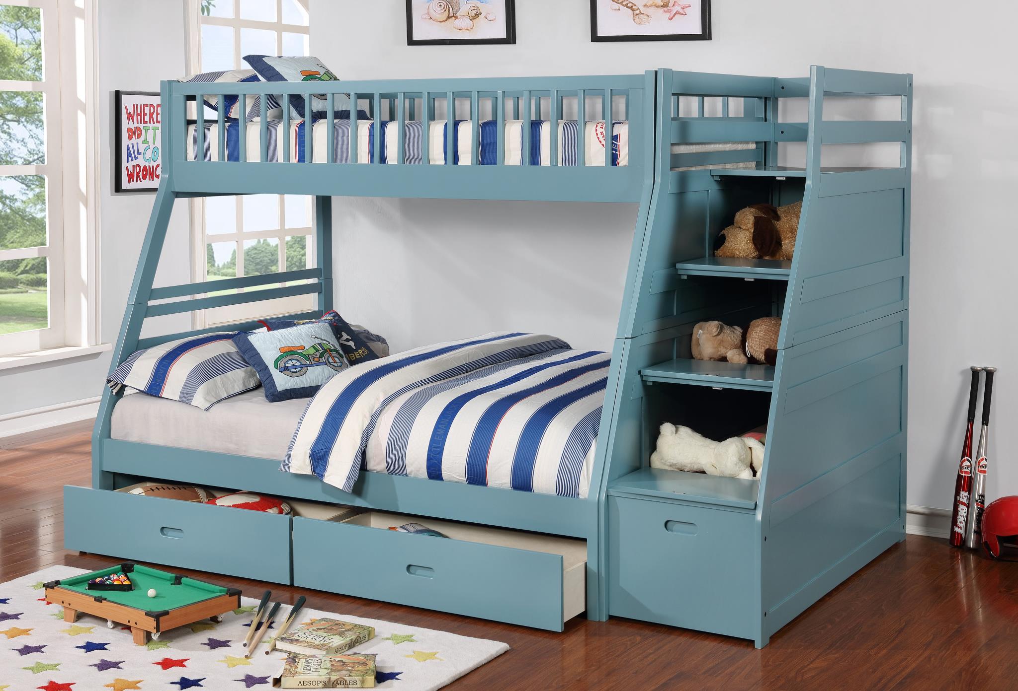 9062-LB LIGHT BLUE BUNKBED Image