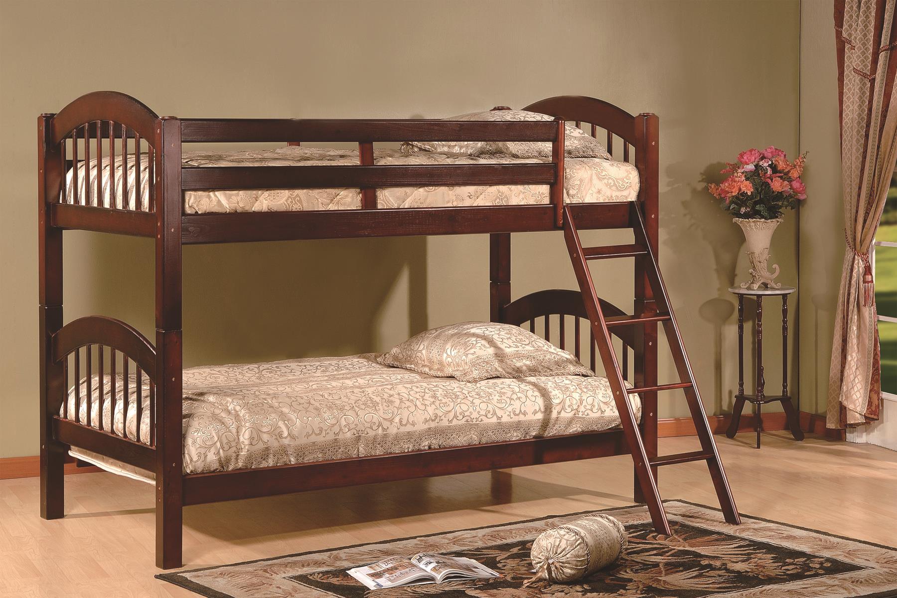 9082-CH Cherry Twin over Twin Bunkbed Image
