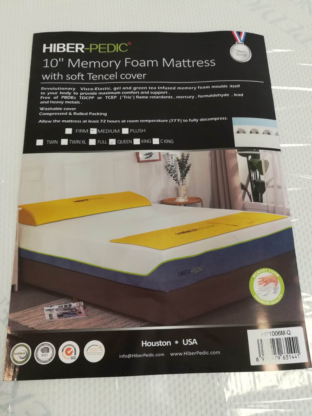 HP1006M MEMORY FOAM MATTRESS Image