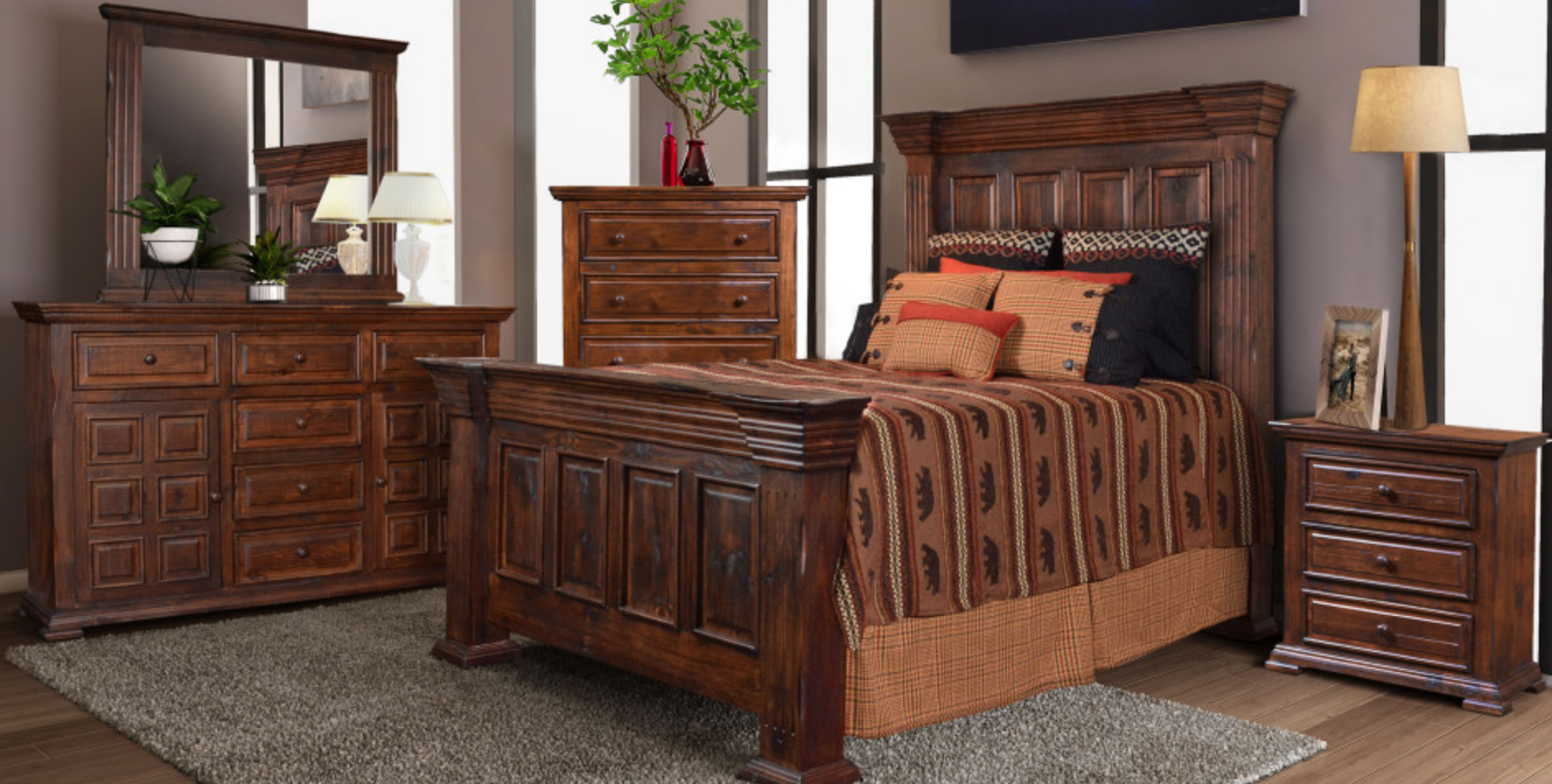 H4815 Marquis Brown Bedroom Set Image