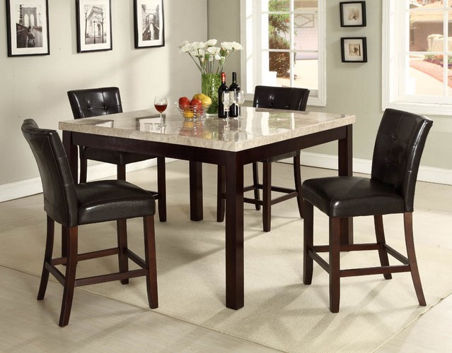 D5436 GREY MARBLE PUB DINING ROOM Image