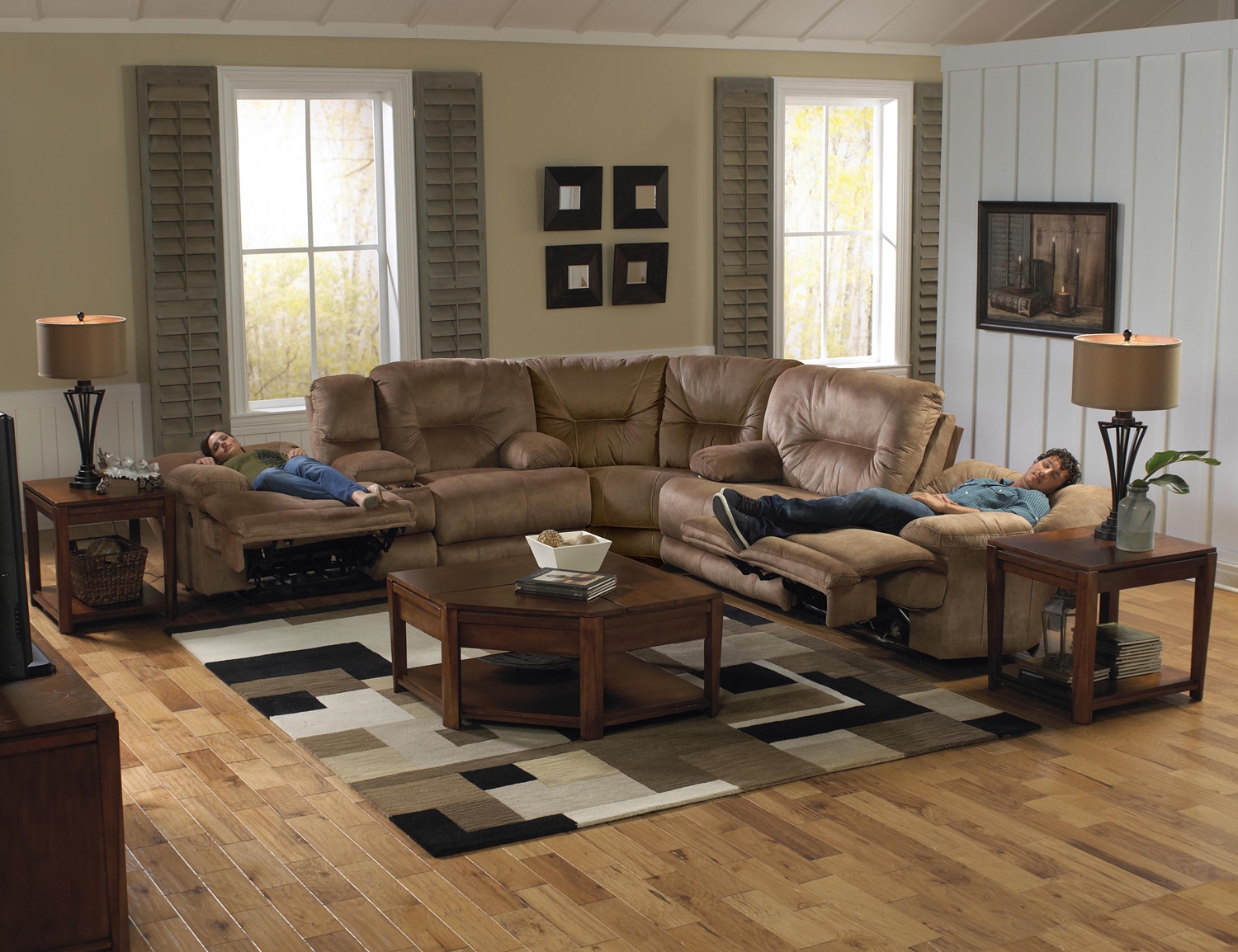 136 Noble Motion  Almond Sectional