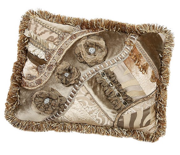 ANGELIQUE PIECED RECTANGLE PILLOW