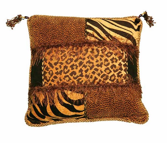 ANIMAL PRINT SQUARE PILLOW
