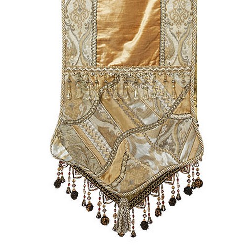 ALESSANDRA BUTTER/CREAM WITH PIECED ENDS RUNNER